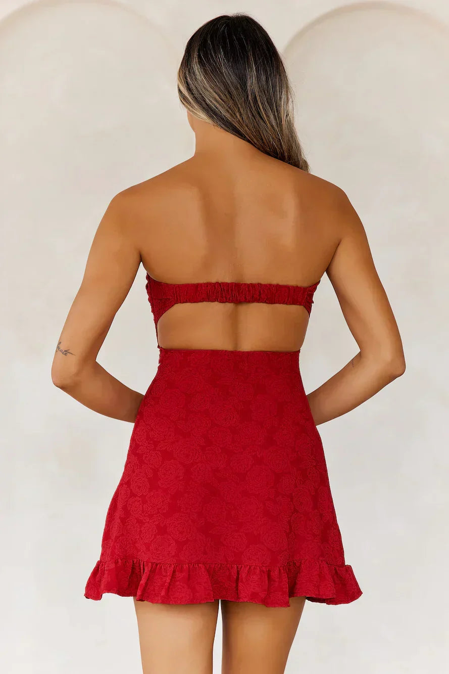 Trägerloses Minikleid "Dance Playlist"