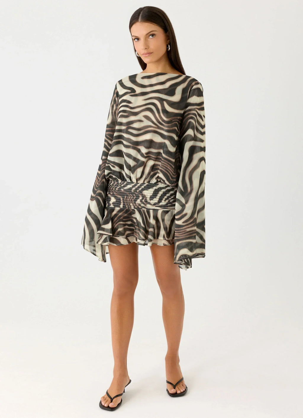 Elisana Mini Dress - Zebra