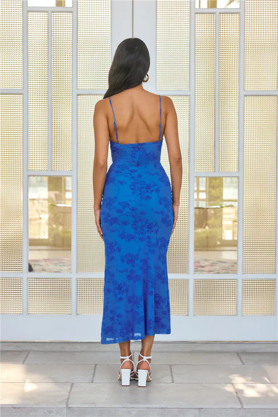 Effortlessly Me Mesh-Midikleid