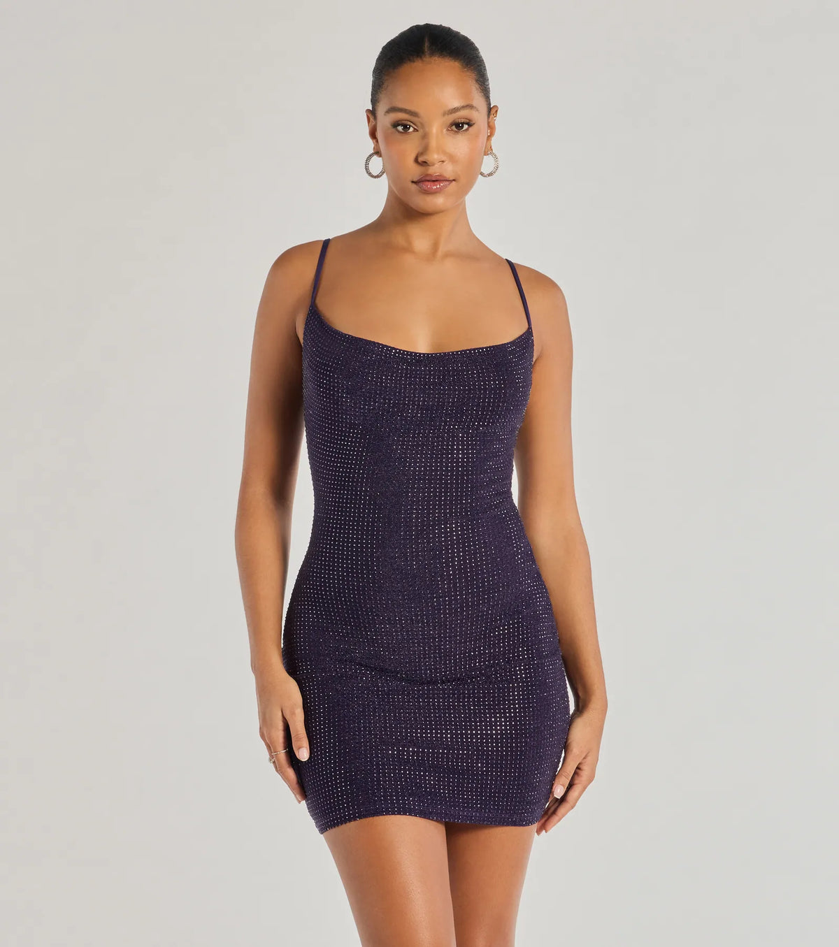 Paige Rhinestone Formelles Bodycon-Minikleid
