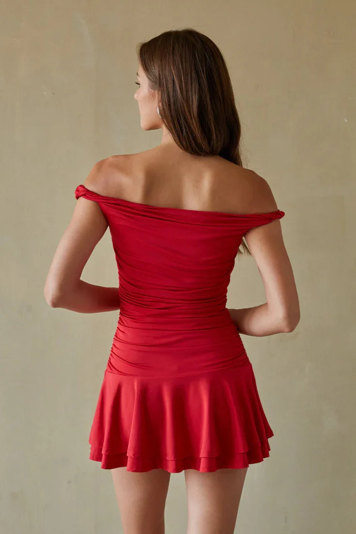 Cambria Twist-Träger-Minikleid