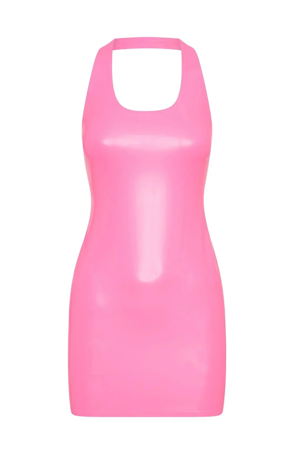 Spell Breaker Latex Minikleid Hot Pink