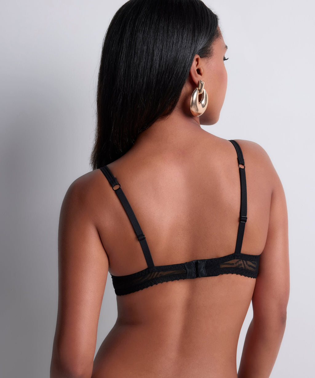 Vibes Push-up BH mit Schalen Schwarz