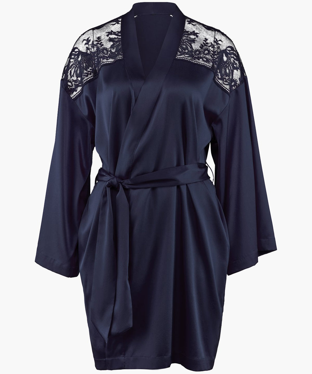 Midnight Whisper Kimono Abendblau