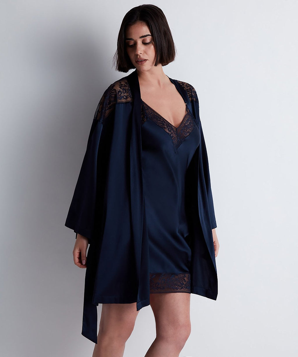 Midnight Whisper Kimono Abendblau
