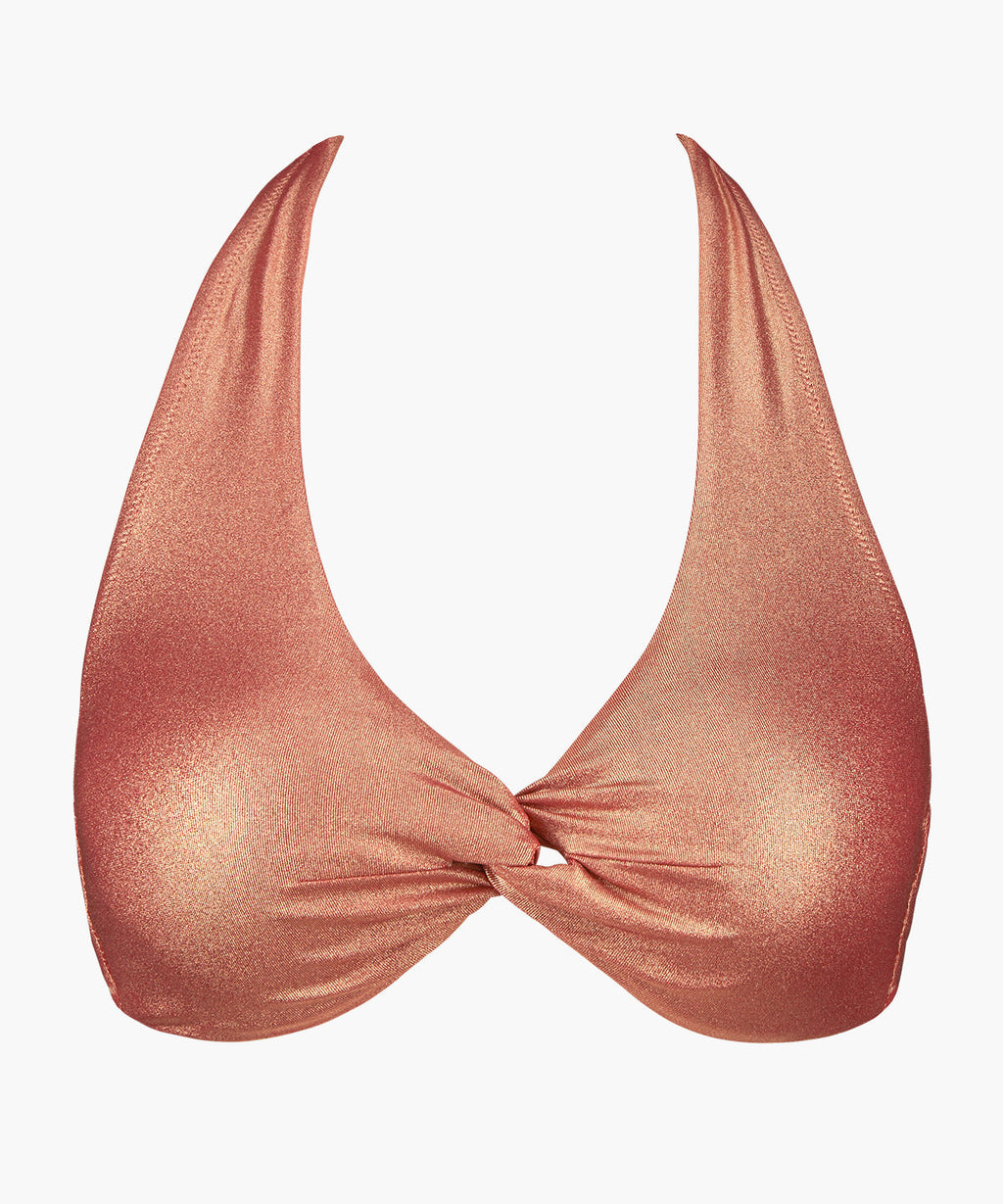 Sunlight Glow Triangel Bikini-Oberteil Kupfer