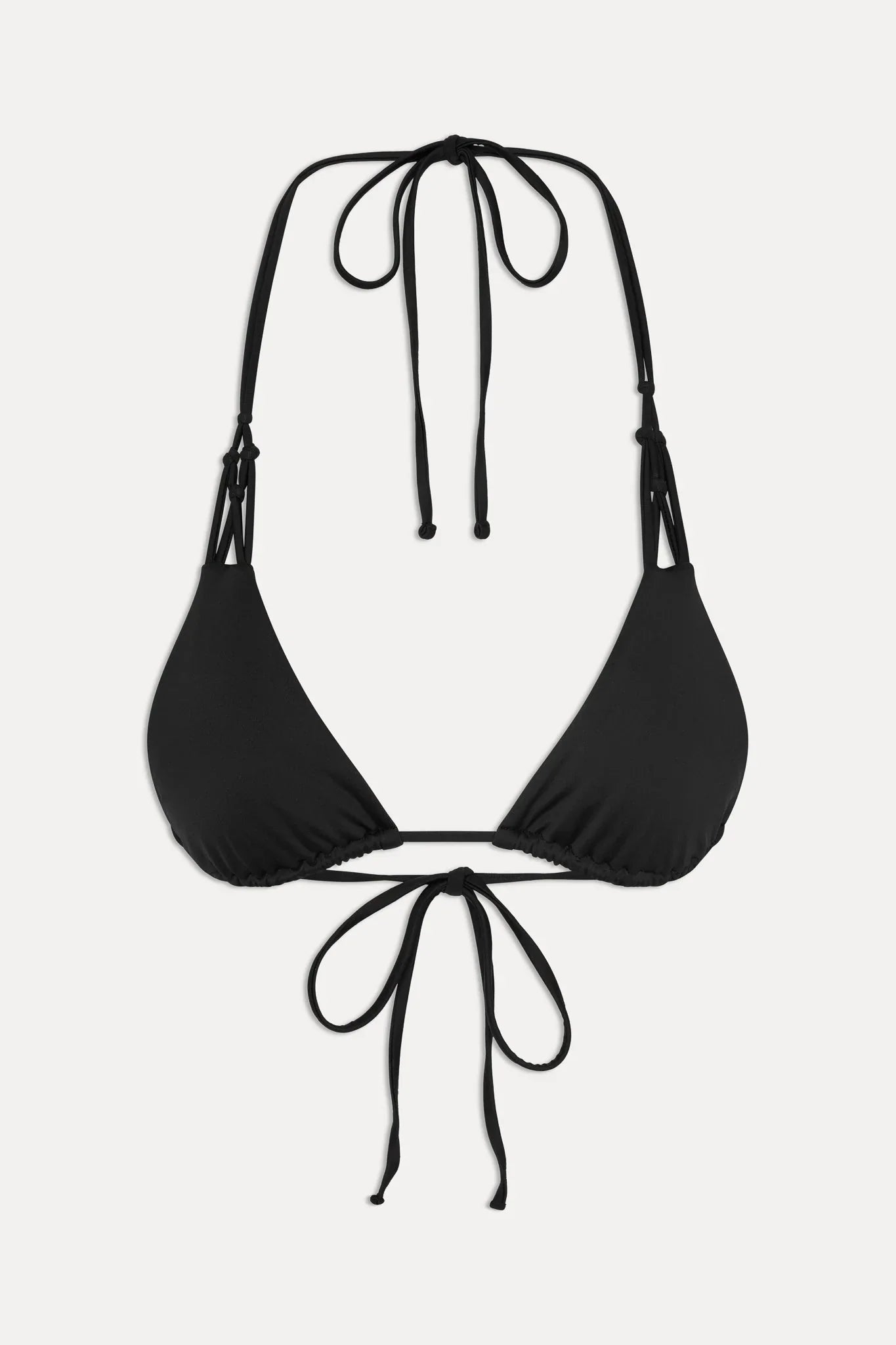 x JENNIE Encore Triangle Bikini Top - Black