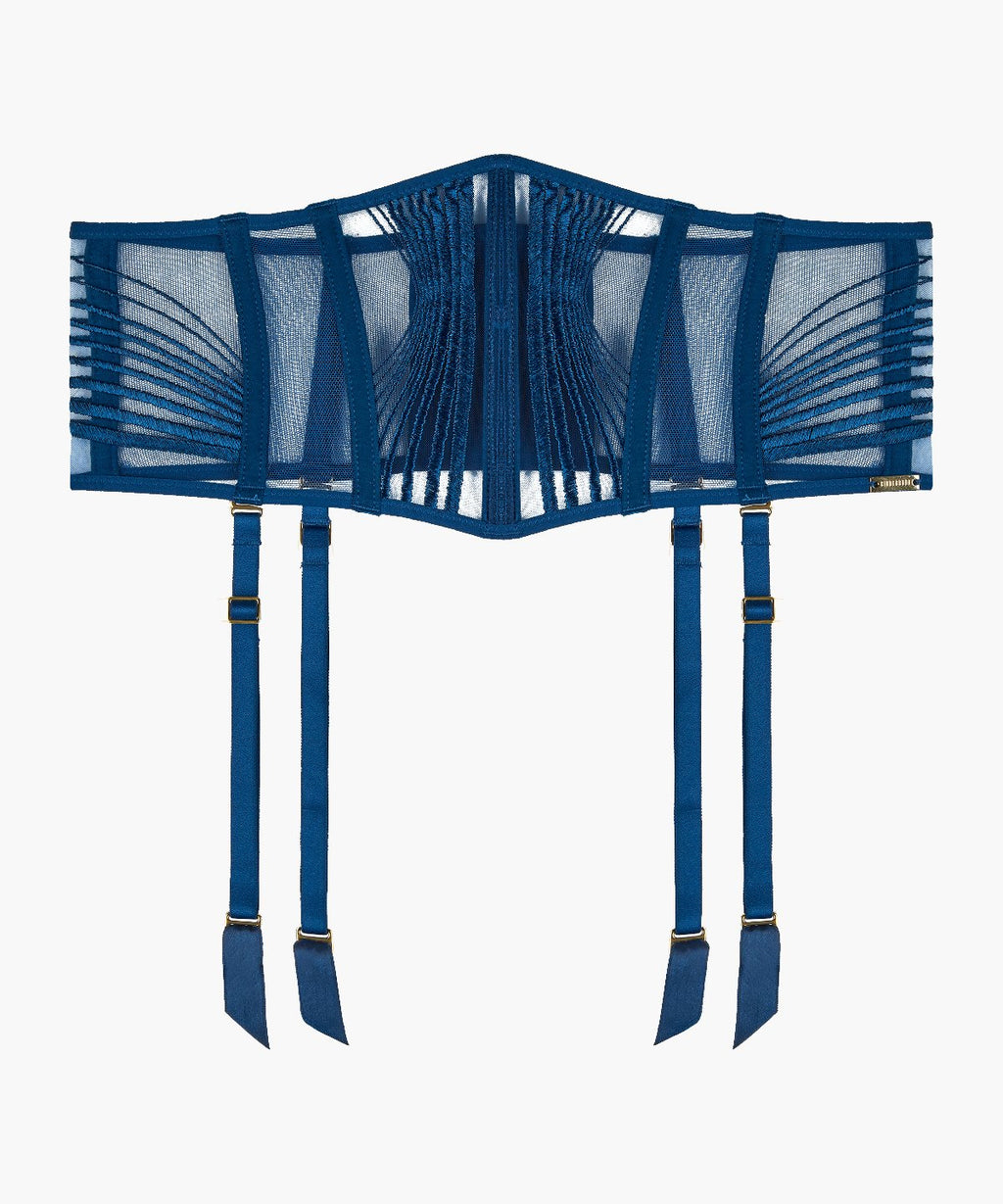 Opulente Wellen Imperiales Blau Taillenmieder