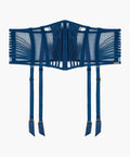 Opulente Wellen Imperiales Blau Taillenmieder