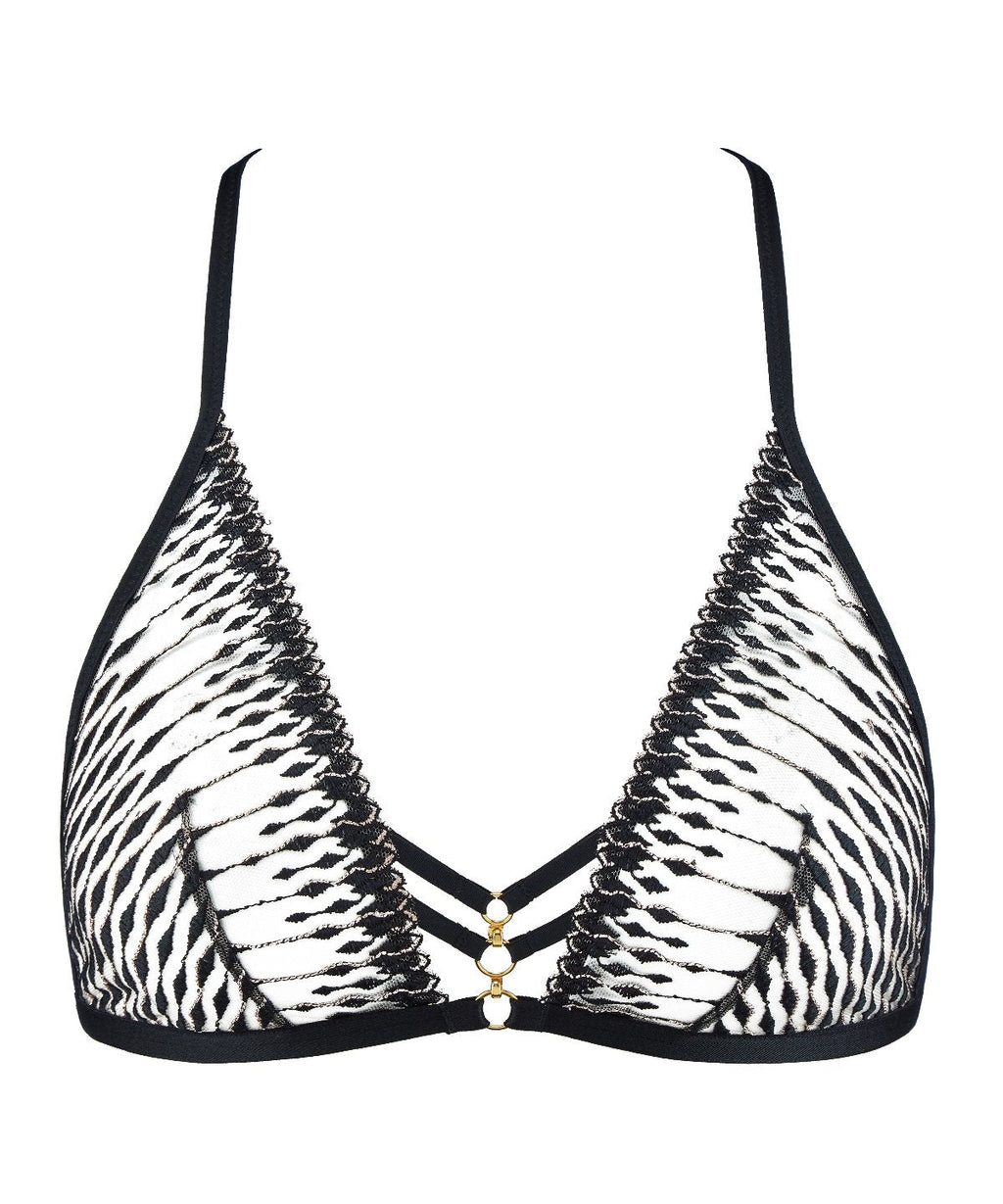 Voodoo Kiss Triangle Bralette Millenium Black