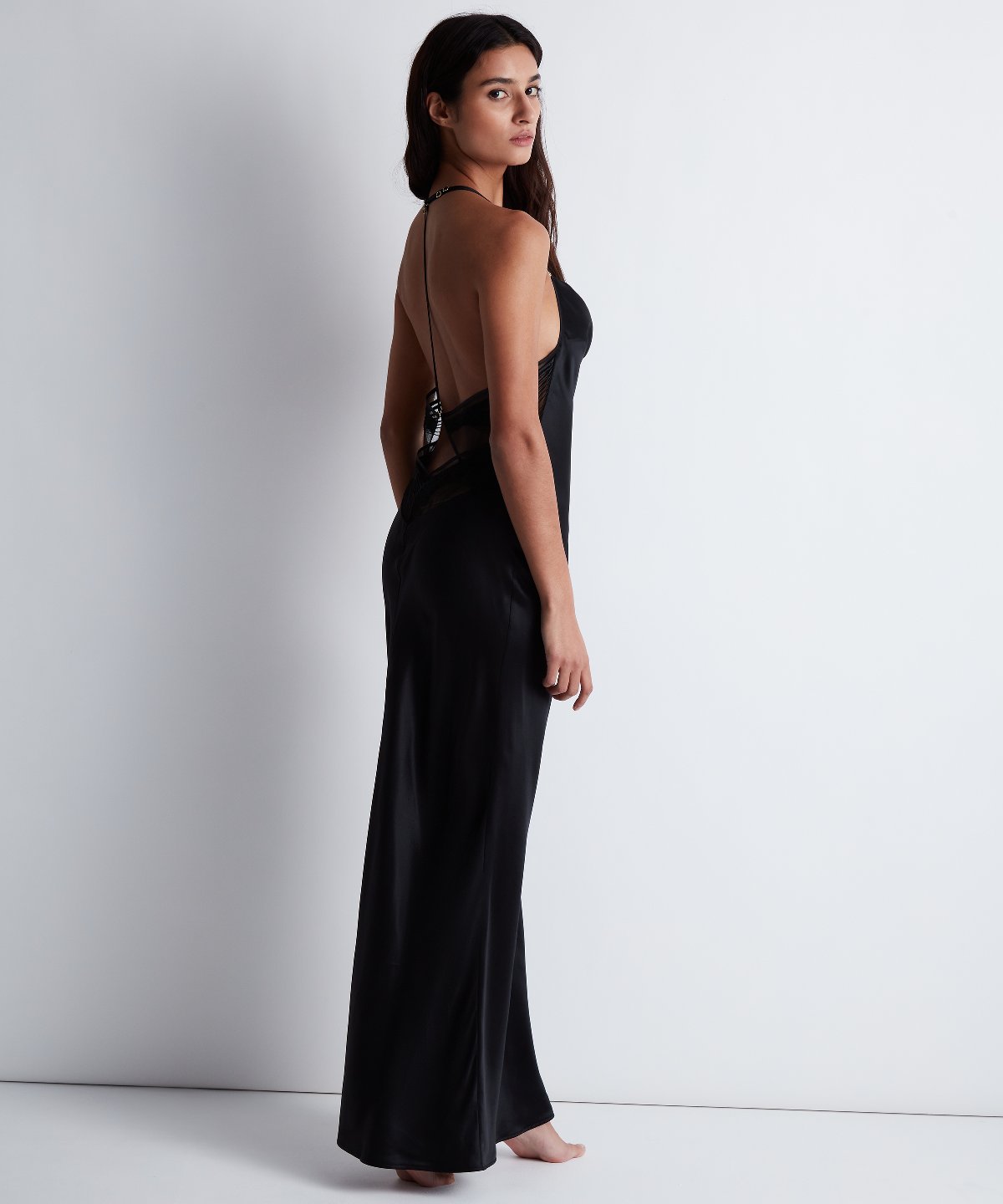 Midnight Storm Langes Negligé Smoky Attraction