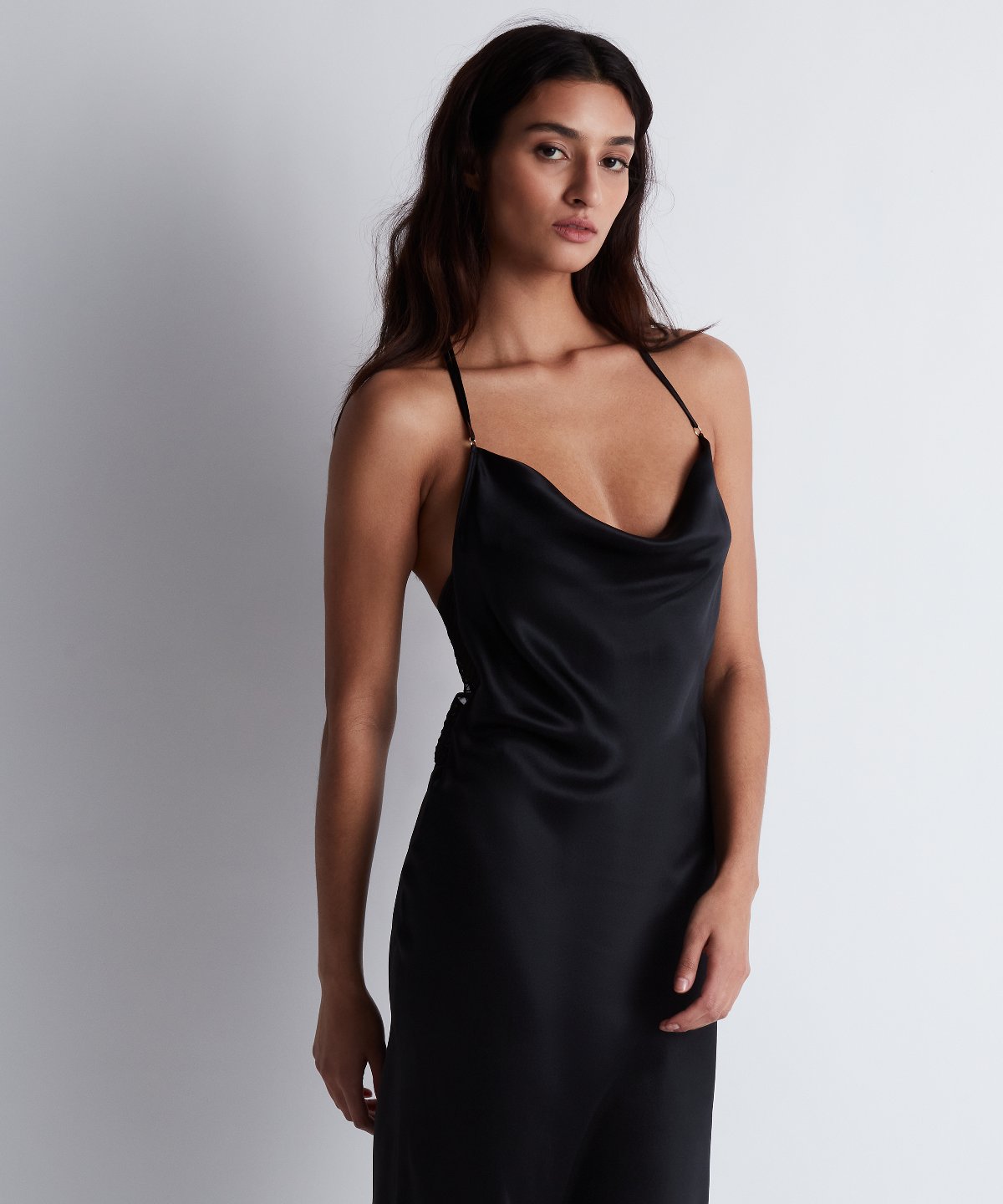Midnight Storm Langes Negligé Smoky Attraction
