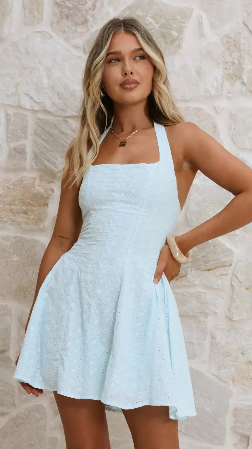 Novella Minikleid – Blau