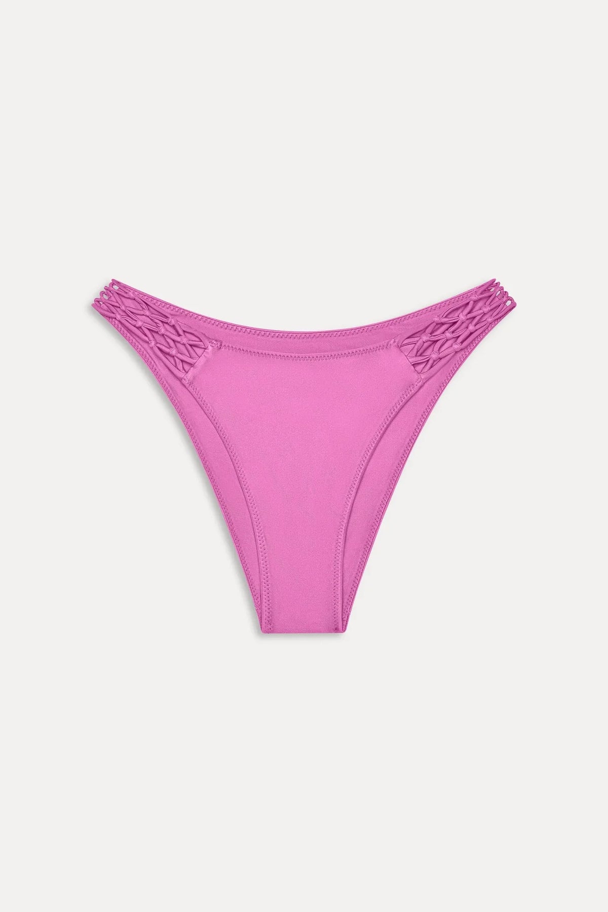 Dove Satin Bikini Bottom - Capri Pink