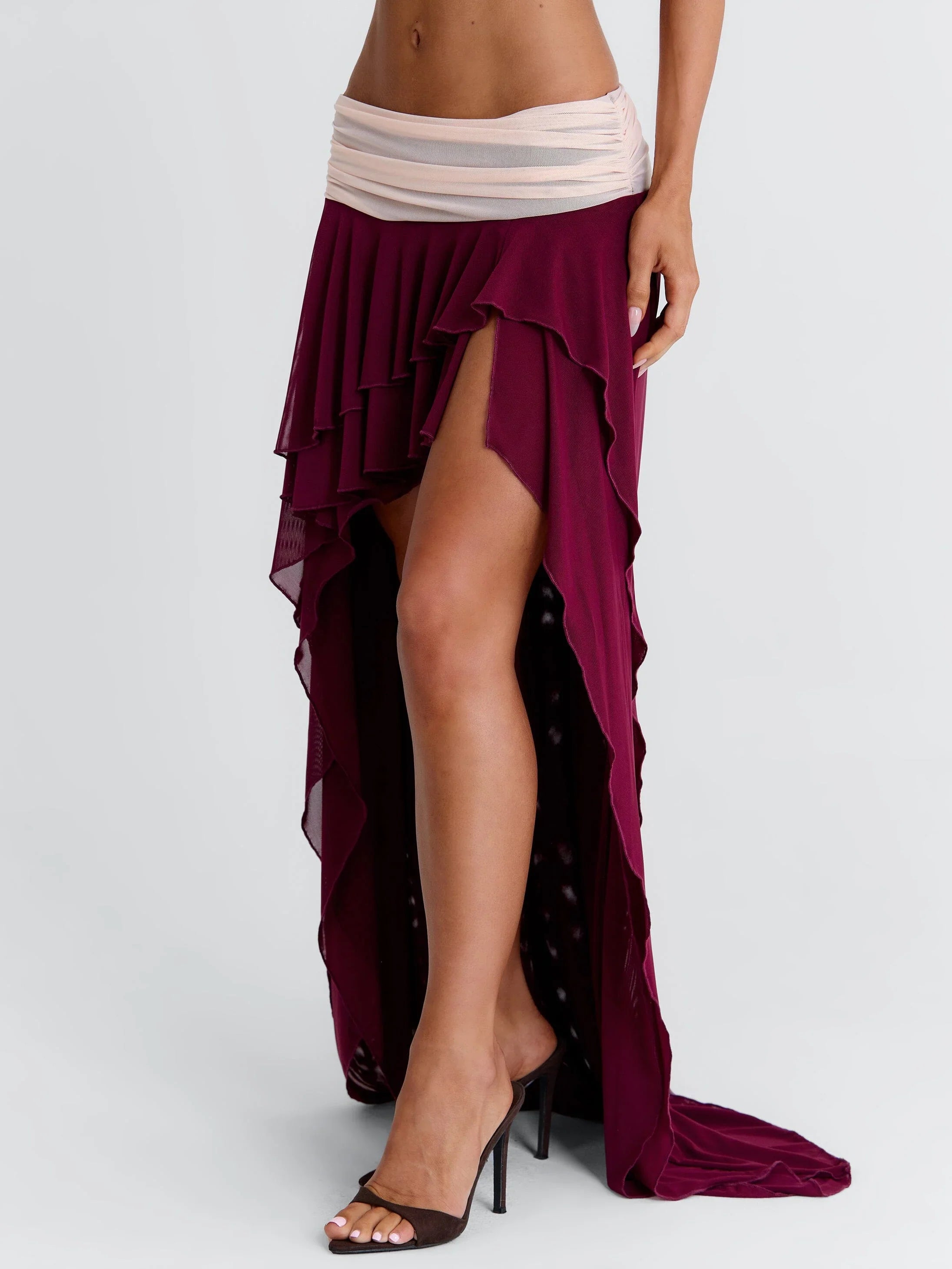 Jadai Maxi Skirt Wine
