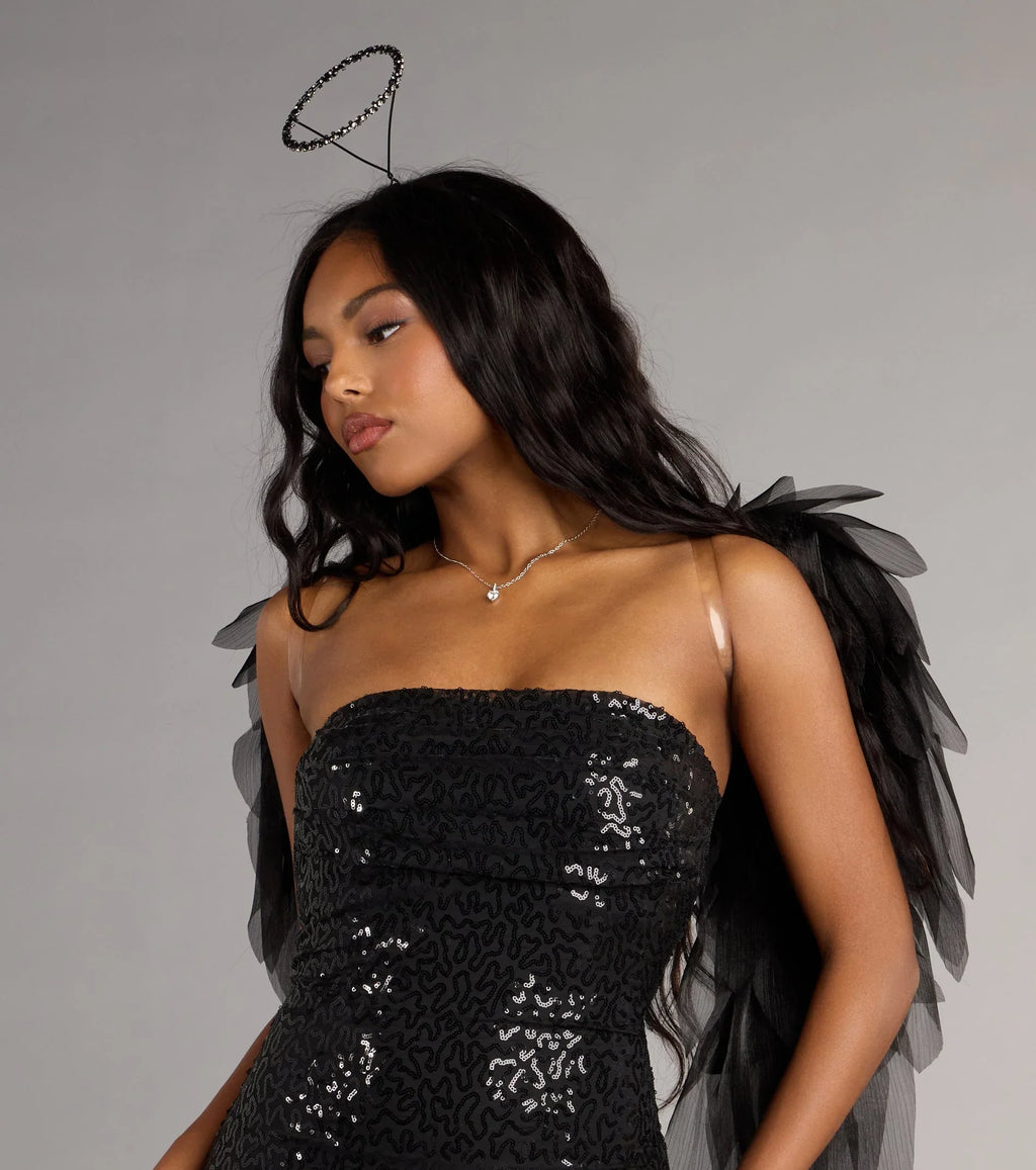 Pailletten-Minikleid „Sparkle Goals“