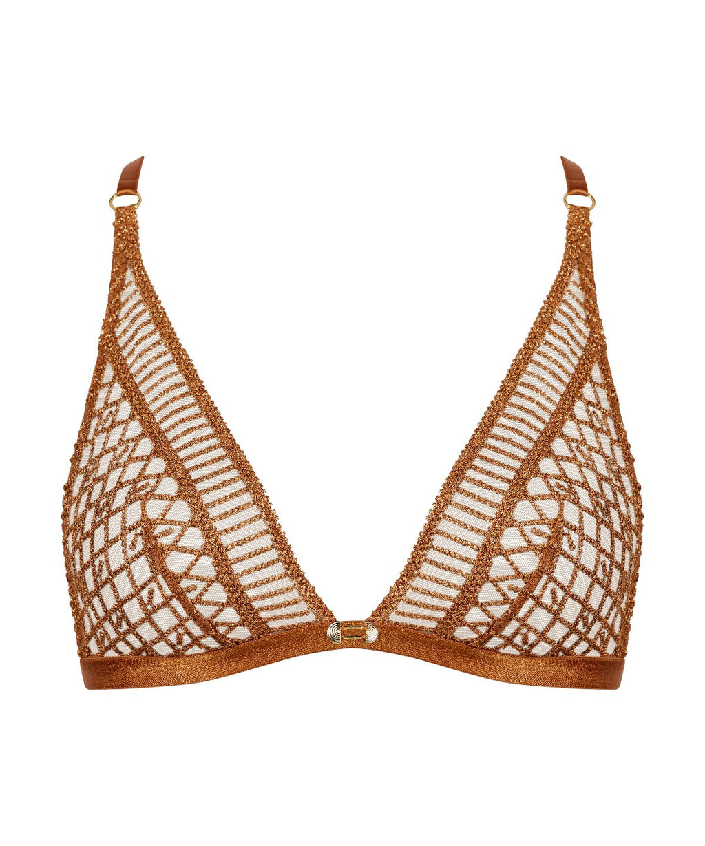 Stardust Dream Triangel-Bralette Amber Gold