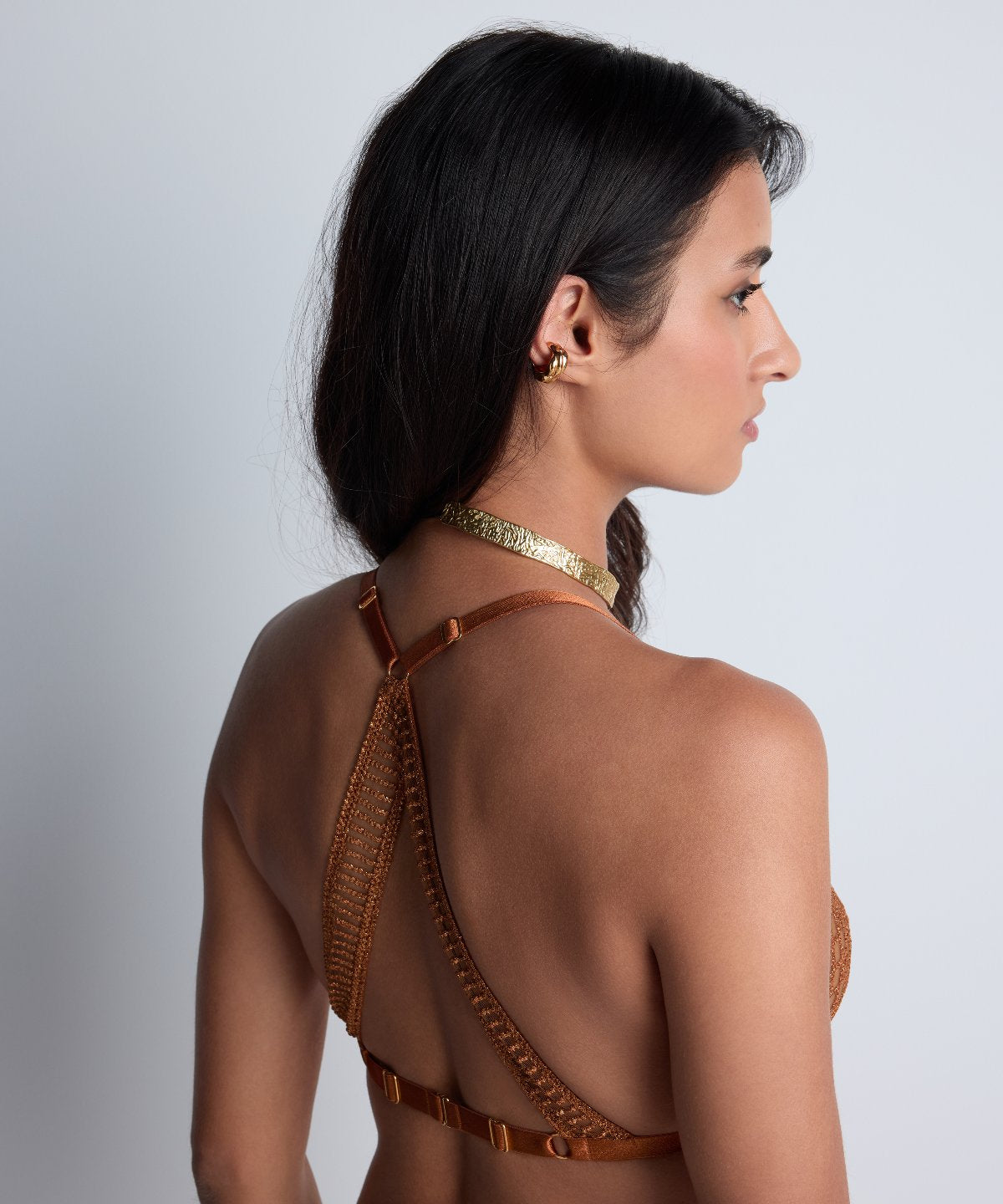 Stardust Dream Triangel-Bralette Amber Gold