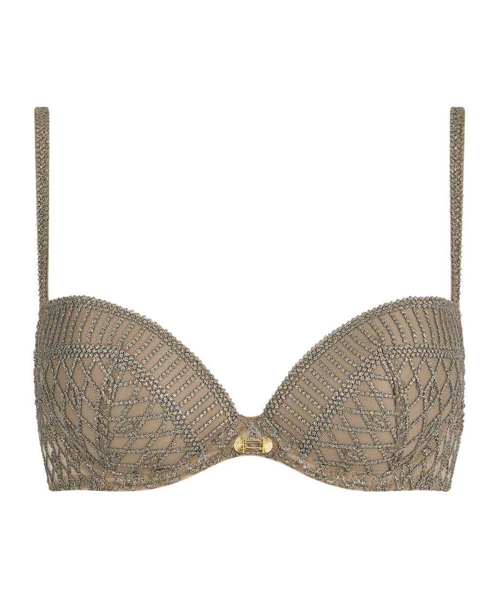 Stardust Dream Push-up-BH mit Schale Nile Green