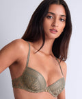 Stardust Dream Push-up-BH mit Schale Nile Green