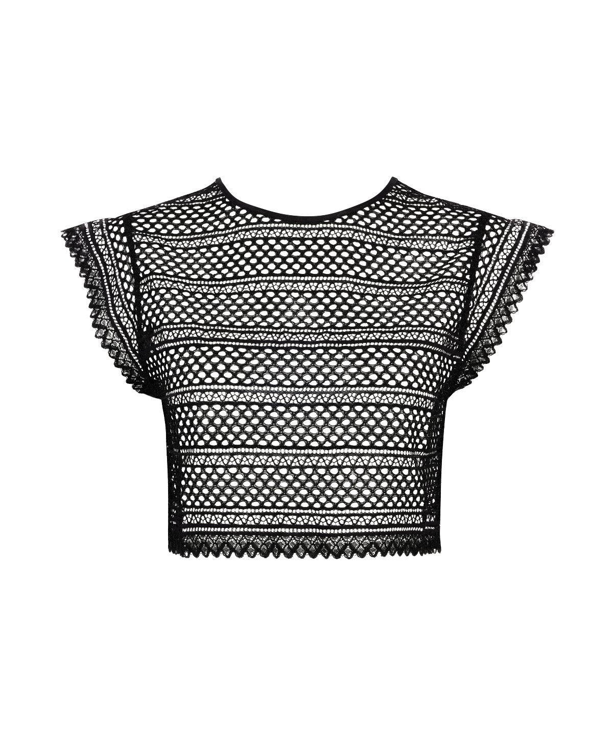 By the Sea Top manches courtes Black