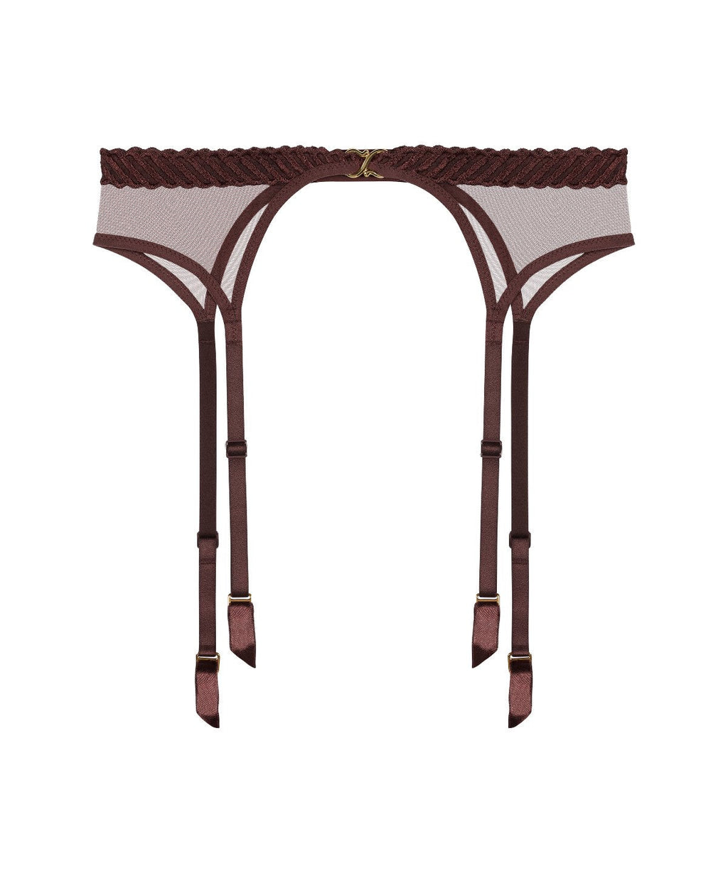 Sheer Emotion Porte-jarretelles Sepia