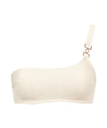 Shimmering Waters Haut de maillot de bain Brassière Golden White