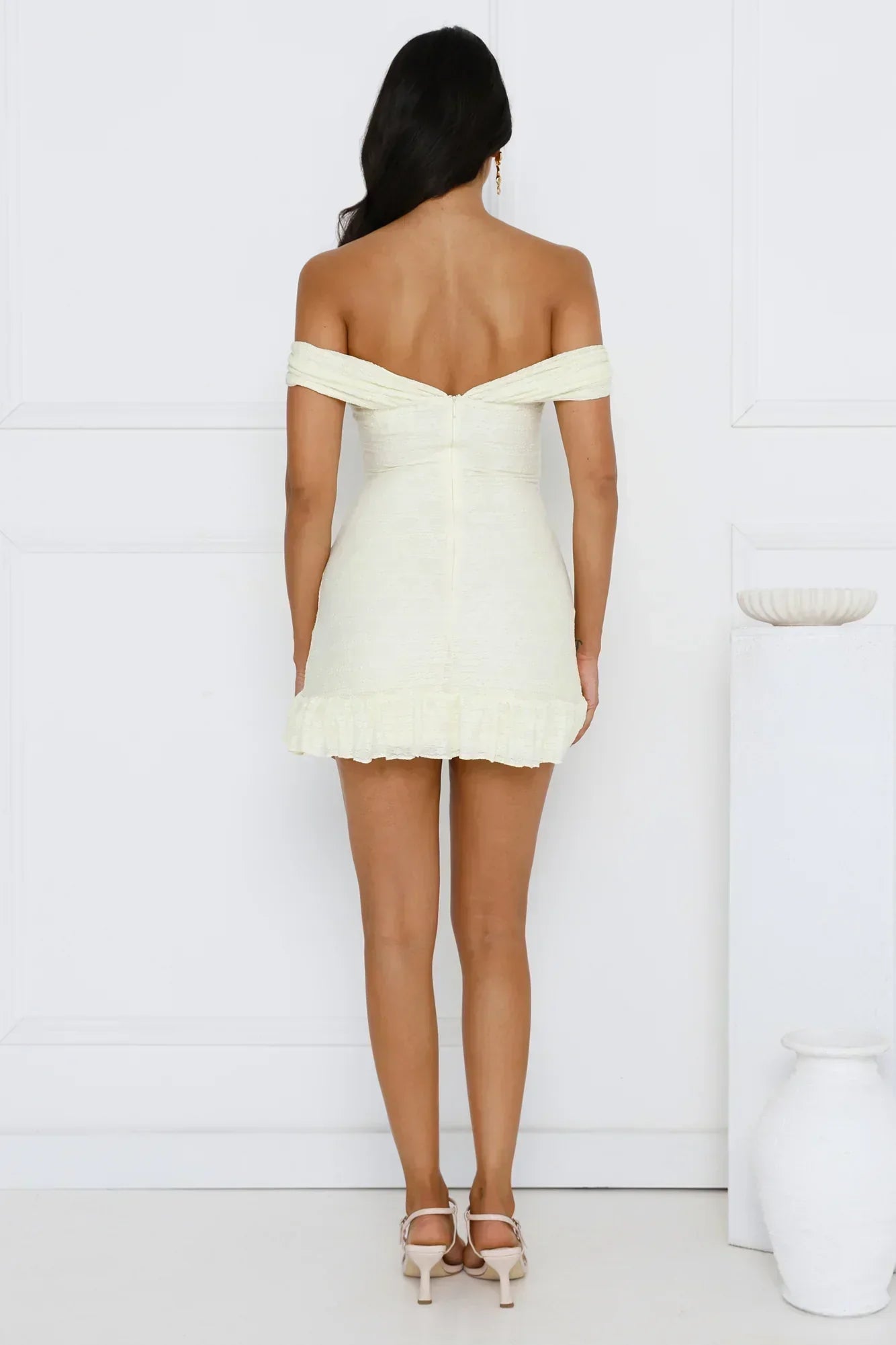 Tides Of Love Off Shoulder Mini Dress