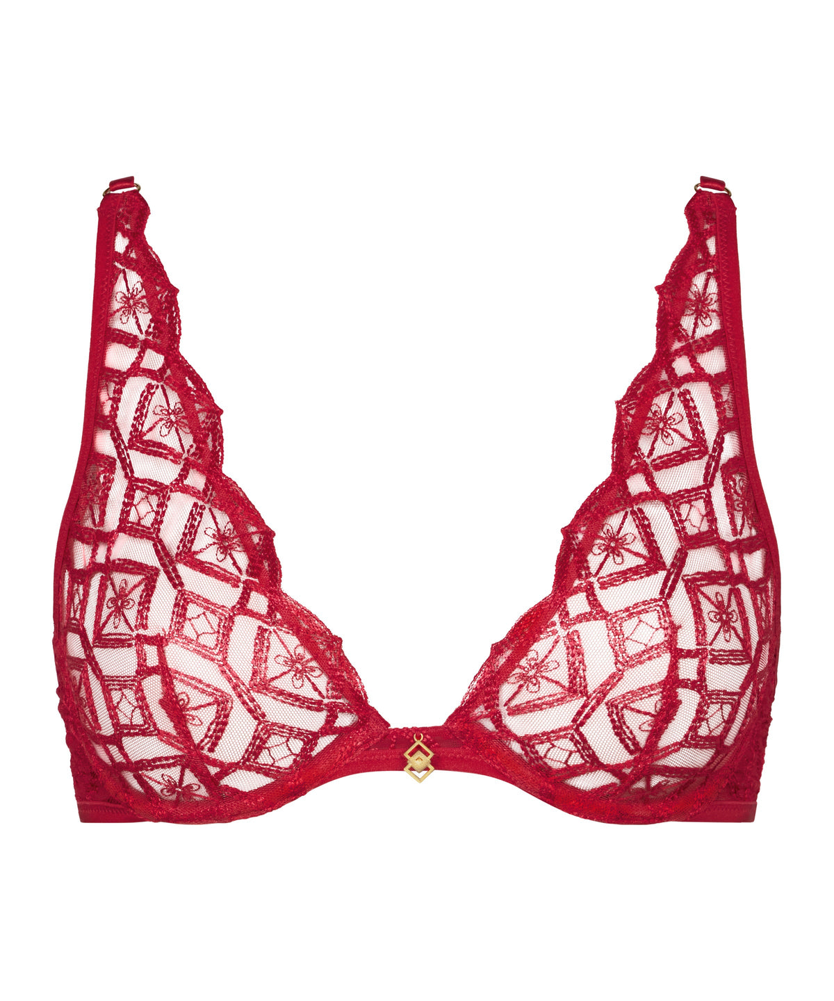 Sense of Illusion Soutien-gorge Triangle avec armatures Red Berry