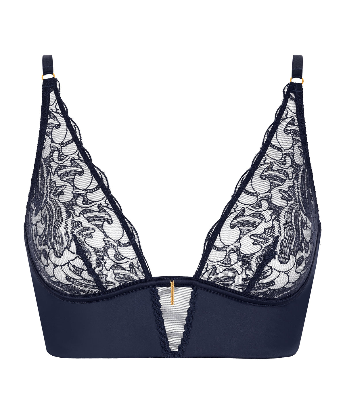 Satin Memories Soutien-gorge Triangle bralette Deep Sea