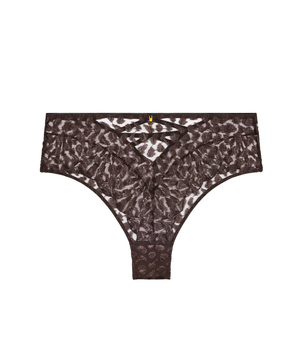 Crazy in Love Culotte taille haute Satin Brown