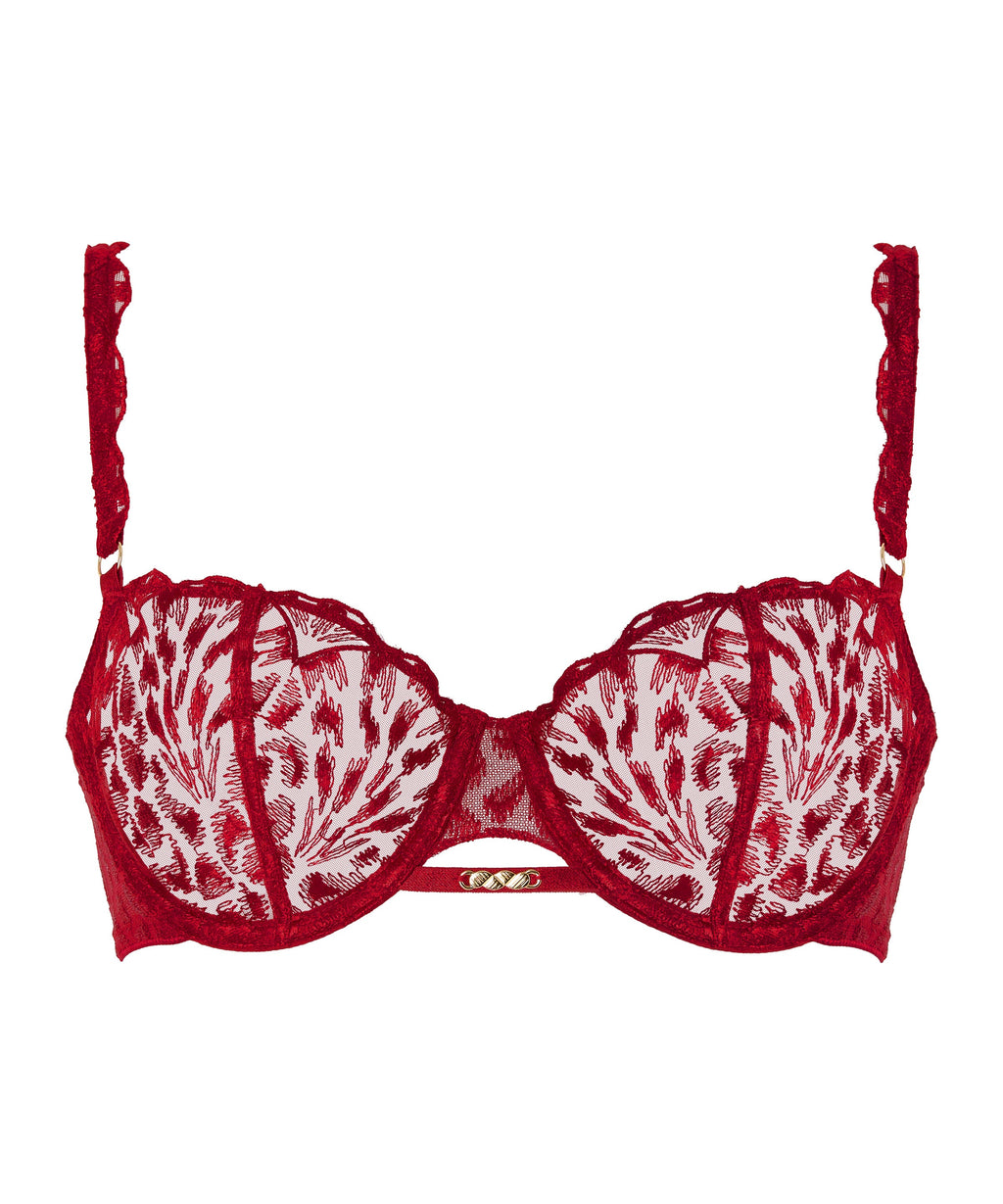 Crazy in Love Soutien-gorge Corbeille avec armatures Red Delight