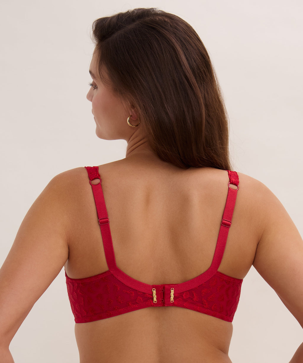 Crazy in Love Soutien-gorge Corbeille avec armatures Red Delight