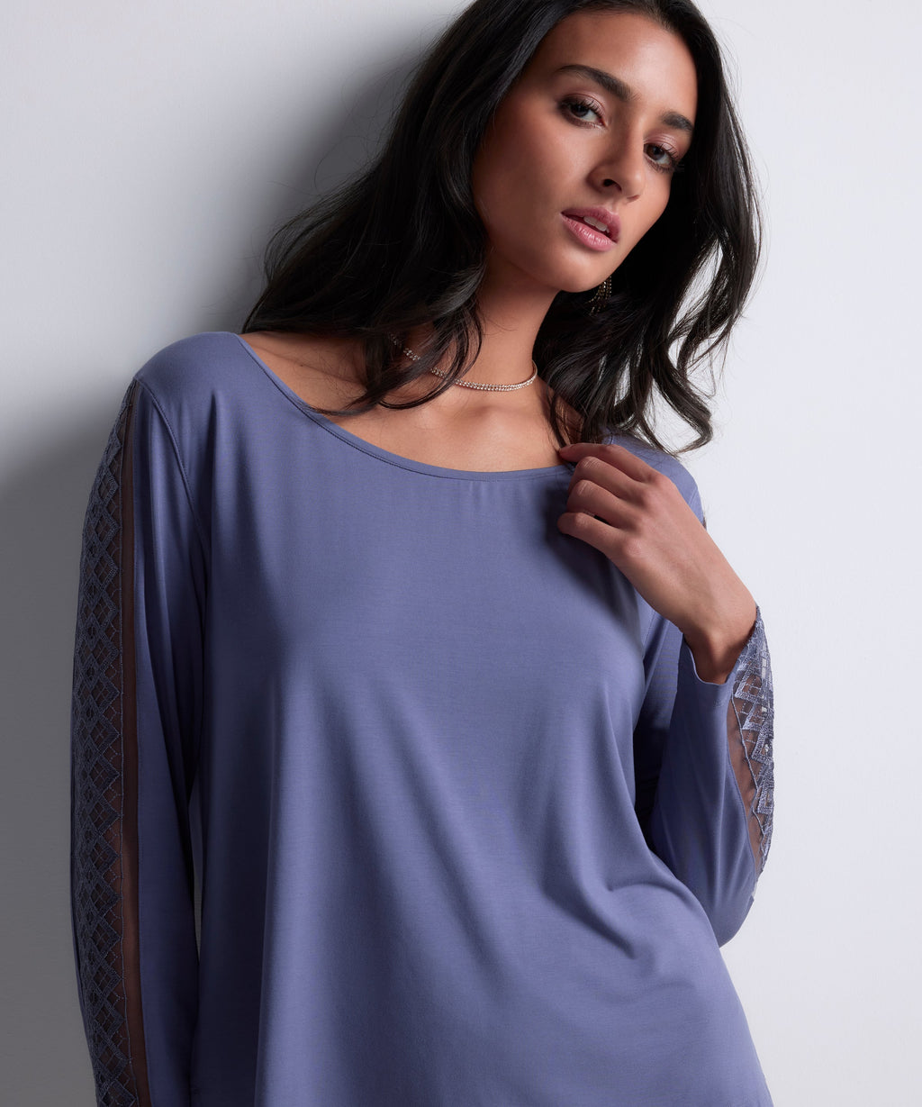 Süße Obsession Langarmshirt Denim