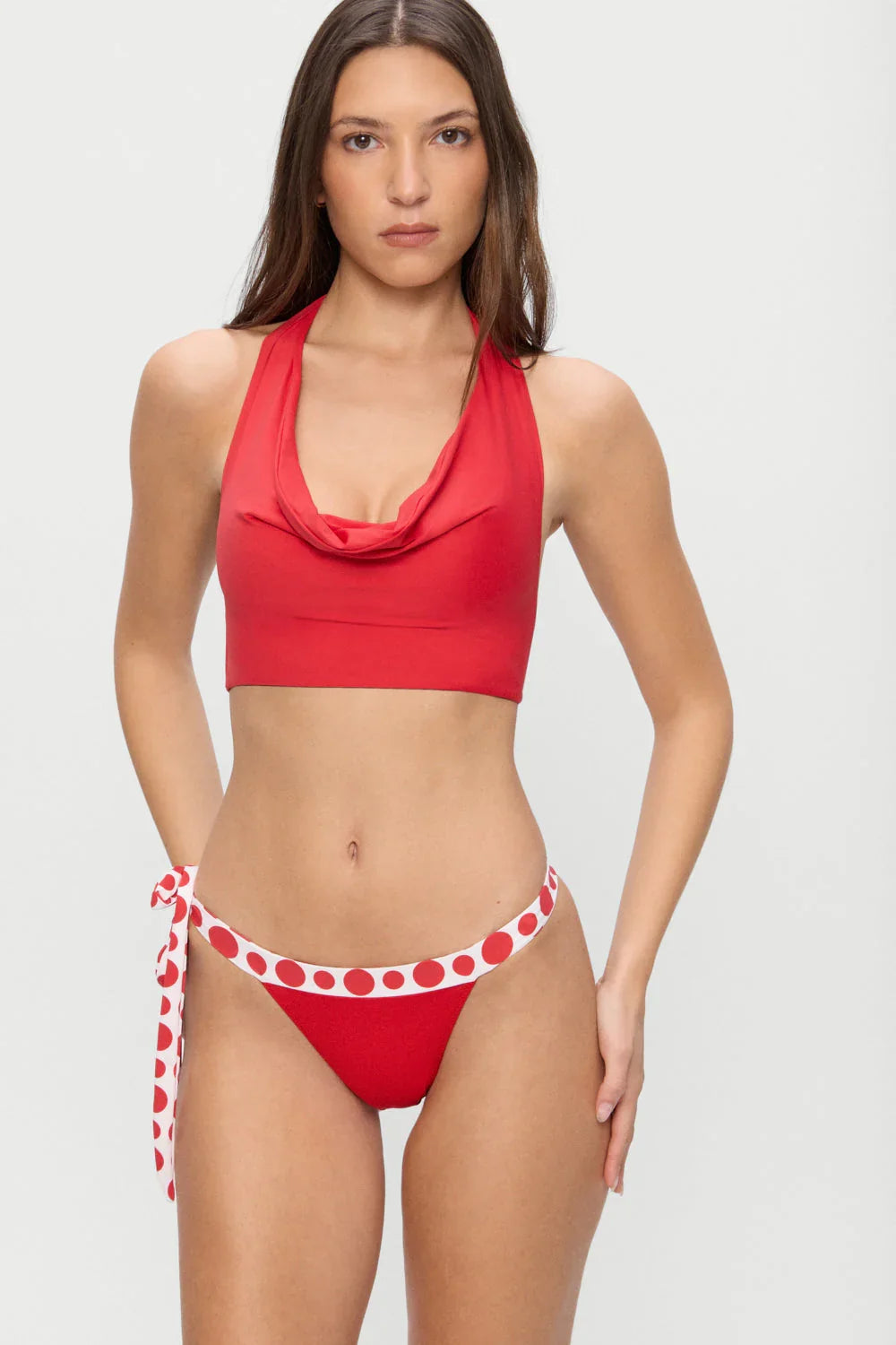 Coco Skimpy Bikini Bottom - Red Dottie