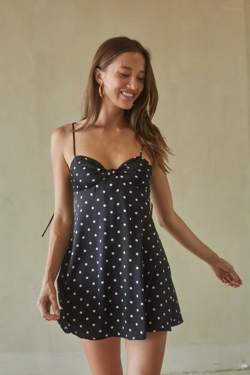 Ilona Polka Dot Minikleid