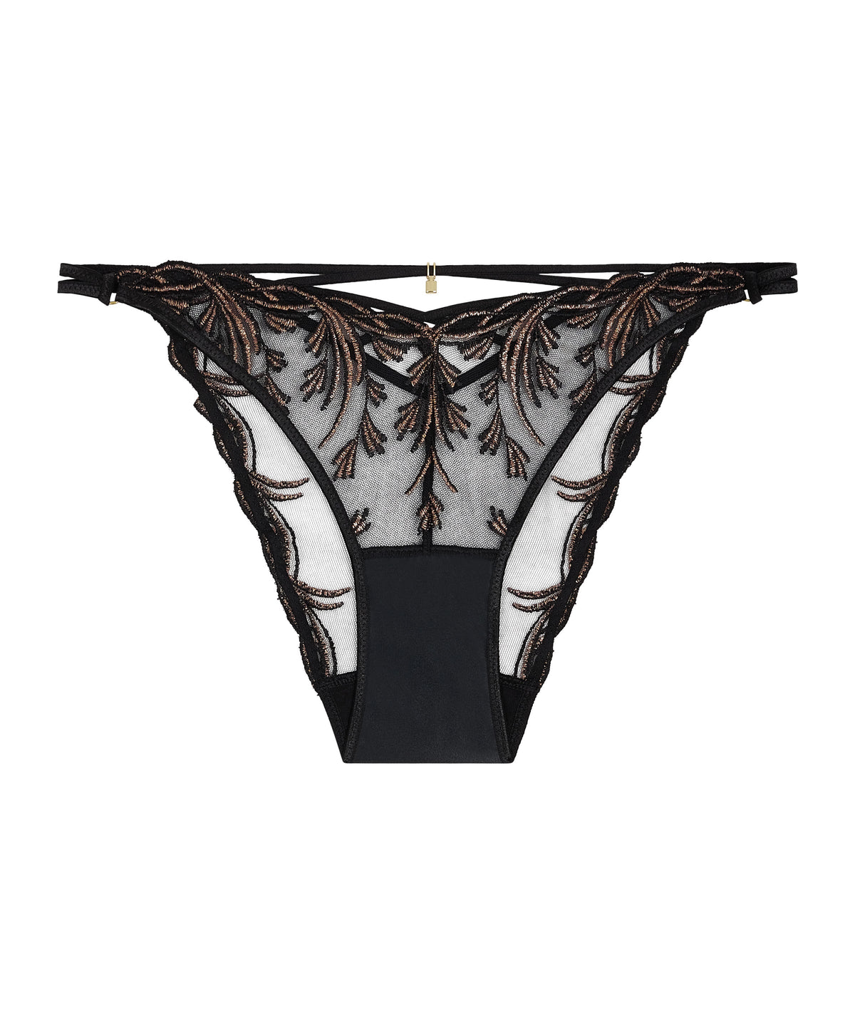 Cosmic Romance Culotte taille basse Black Stripes