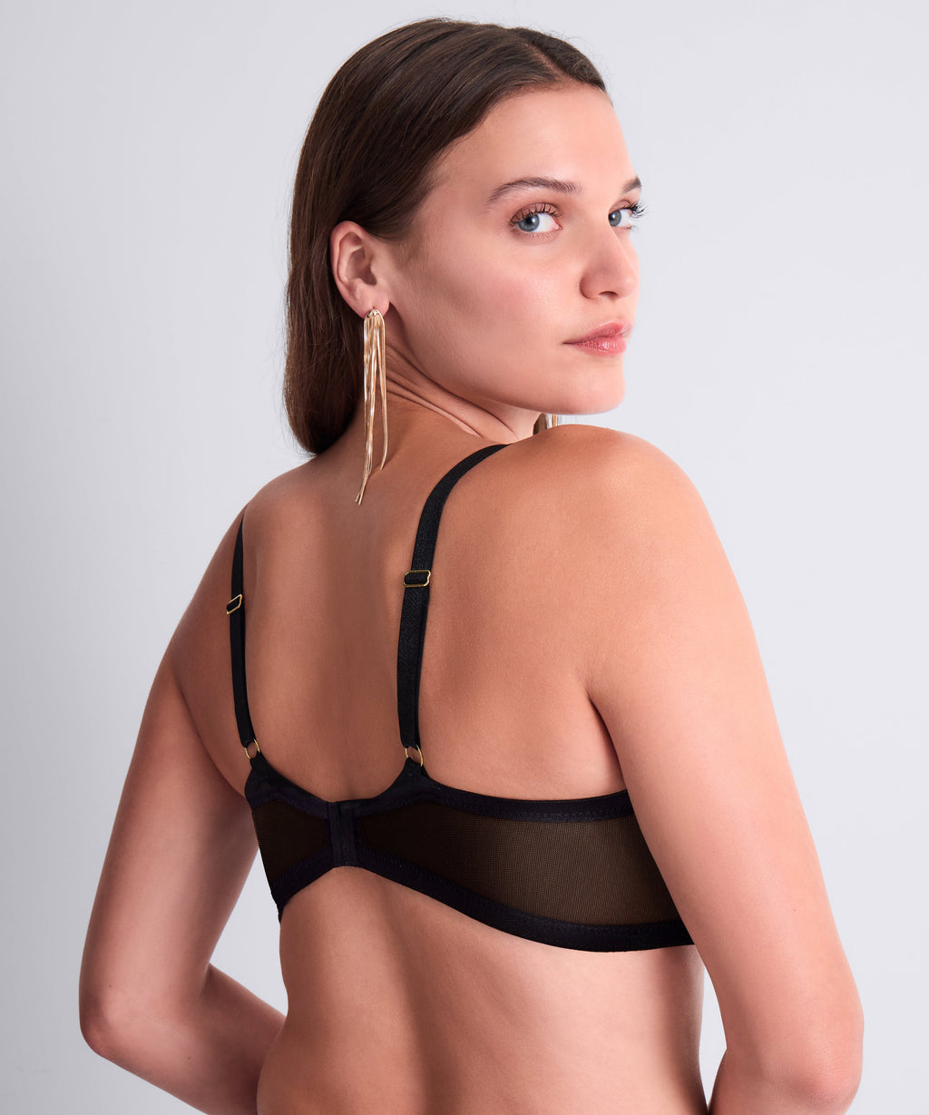 Cosmic Romance Soutien-gorge Triangle avec armatures Black Stripes