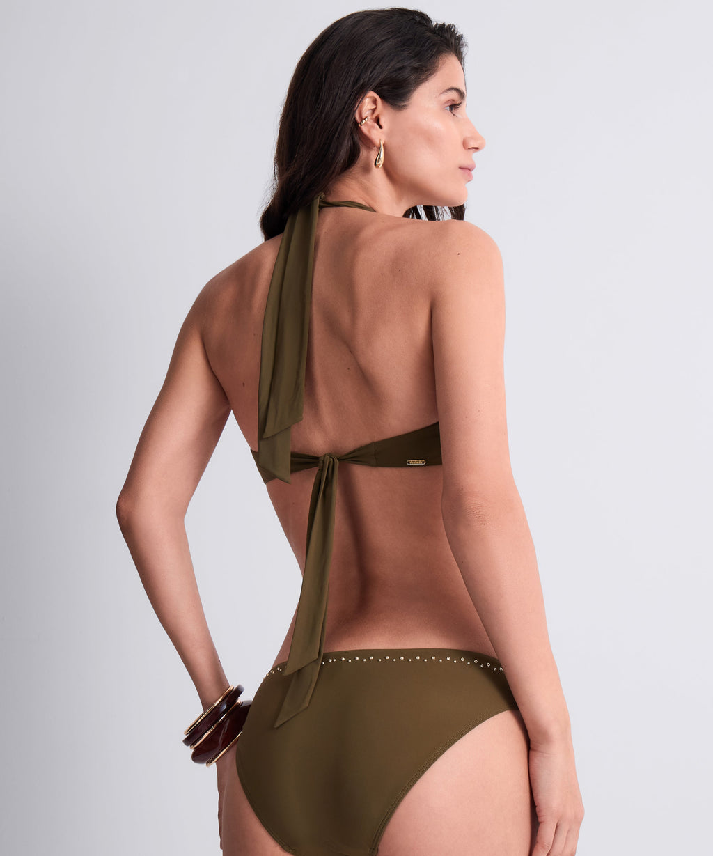 Summer Stars Haut de maillot de bain Triangle Khaki