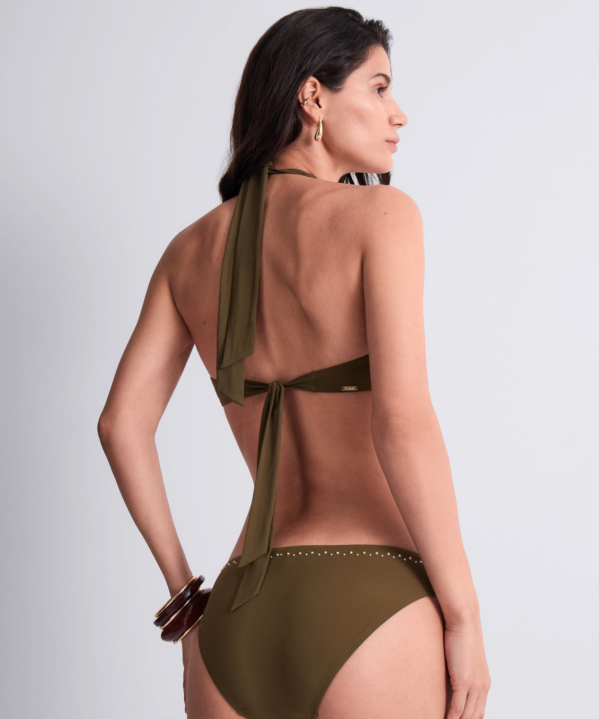 Summer Stars Haut de maillot de bain Triangle Khaki