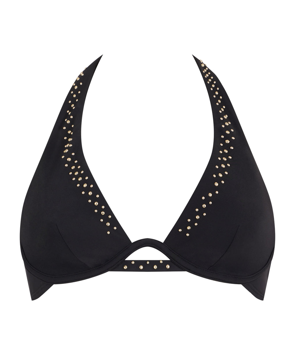 Summer Stars Haut de maillot de bain Triangle mono-armature Black