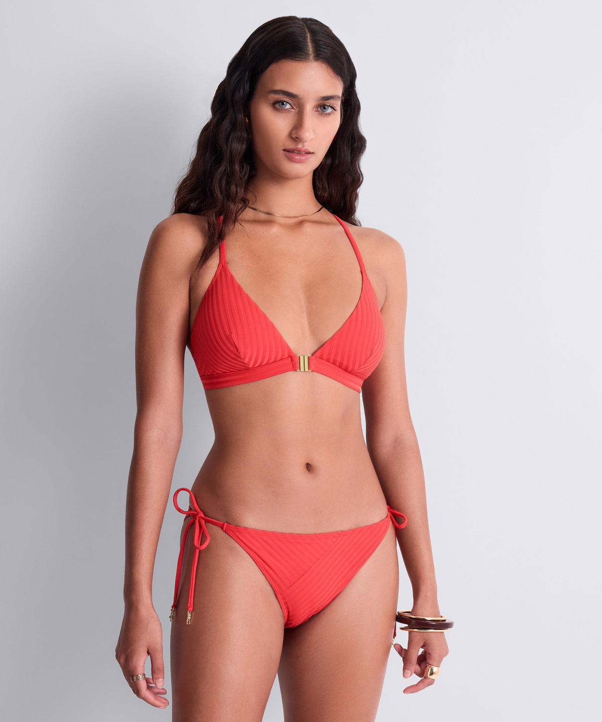 Sun Pop Haut de maillot de bain Triangle Corail