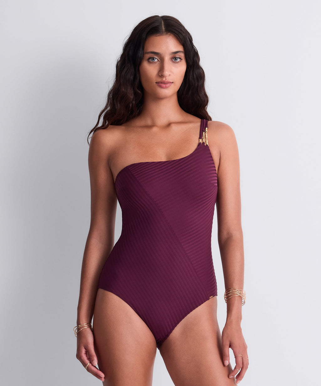 Sun Pop One-Piece Swimsuit Açaí