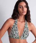 Tropical Splash Bikini-Oberteil Triangel Wild Stripes