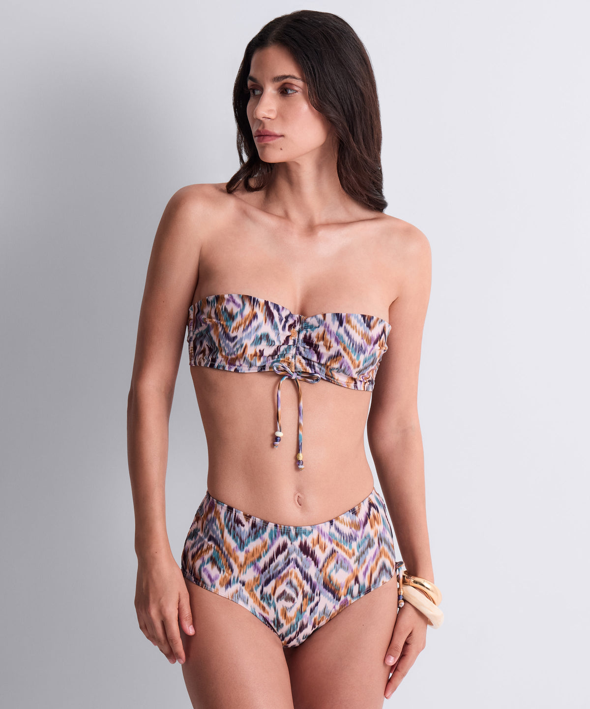 Aurora Sands Bas de maillot de bain taille haute Boho
