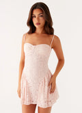 Promenade Minikleid – Rosa