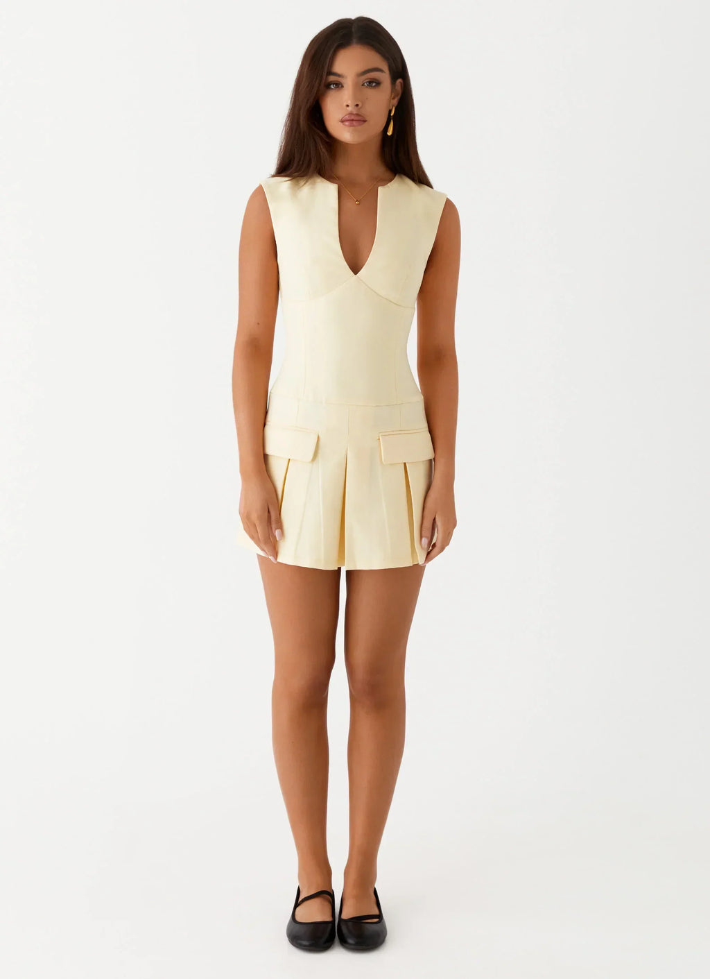 Cassia Minikleid - Gelb