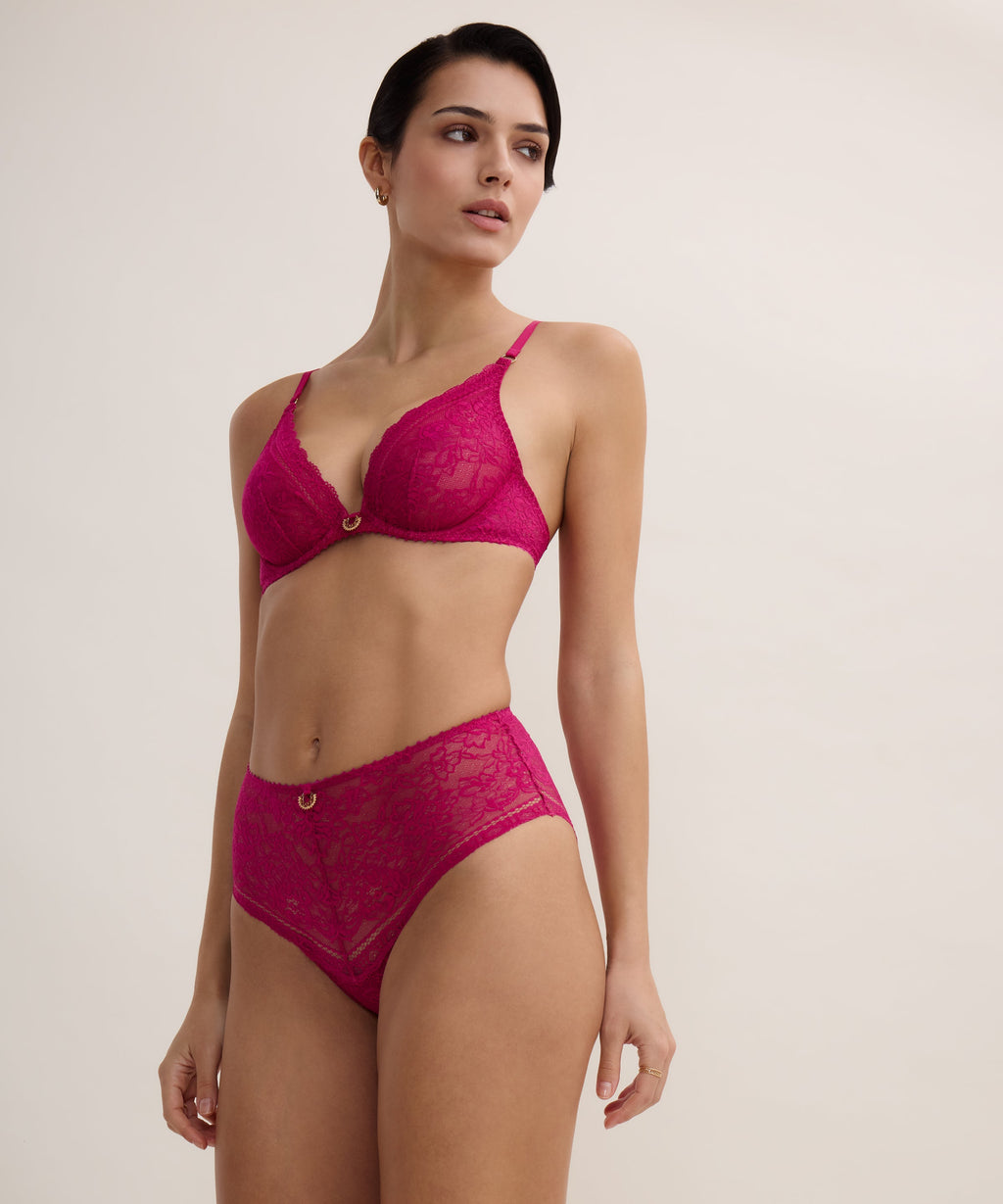 Ivresse Baroque High-Waist-Hose Pink Muse
