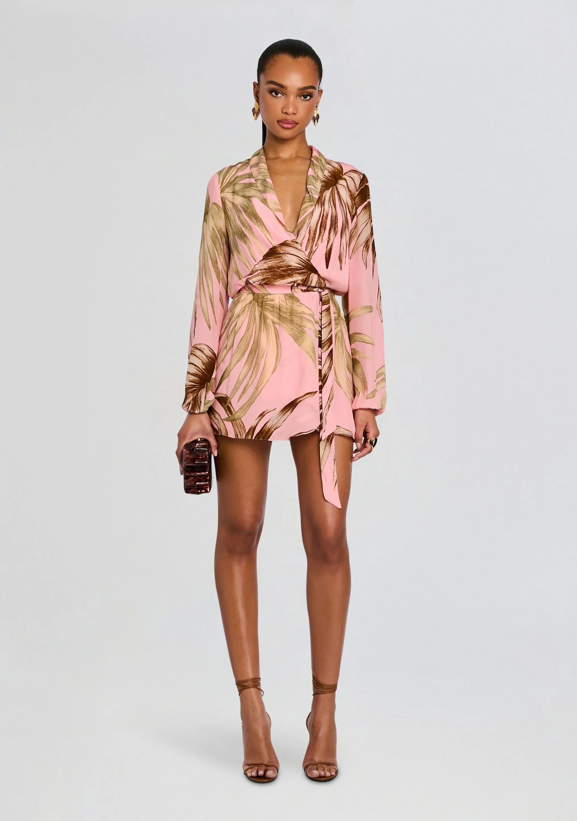 Fawn Mini Dress With Detachable Belt