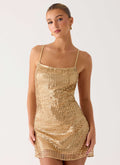 Minikleid Kaitlin – Gold